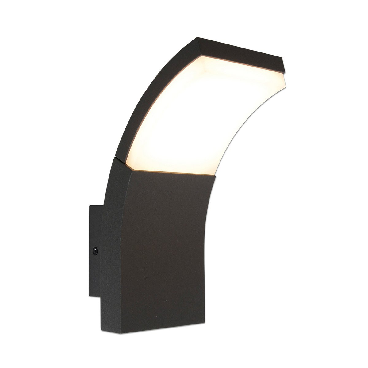 LED -buitenmuurlamp "Orbis", gemaakt van metaal en plastic in antraciet, met geïntegreerde LED - Afbeelding 3