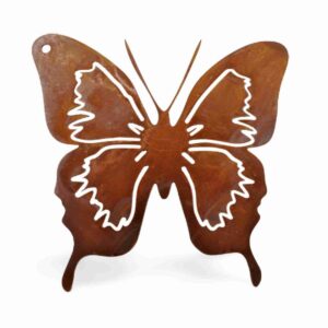 Roest decoratieve vlinder filigraan | Tuin- en kamerdecoratie