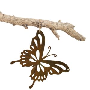 Patina tuindecoratie vlinder "Paula" | Vintage metalen decoratie