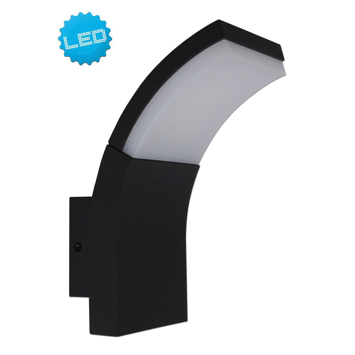 LED -buitenmuurlamp "Orbis", gemaakt van metaal en plastic in antraciet, met geïntegreerde LED - Afbeelding 2